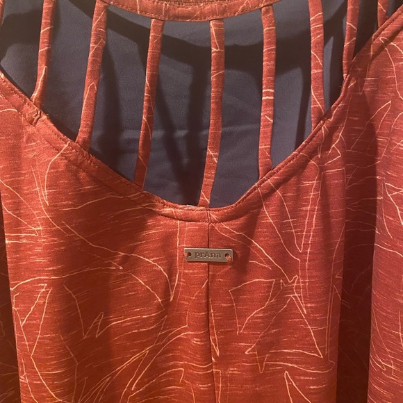 Prana Strappy Athletic Dress in Deep Rust - Picture 2 of 5